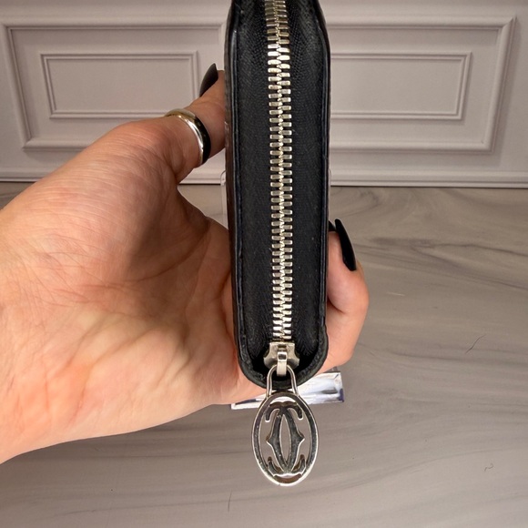 Cartier Collectible 250th Anniversary Black Leather Zip-Around Wallet - Picture 6 of 8